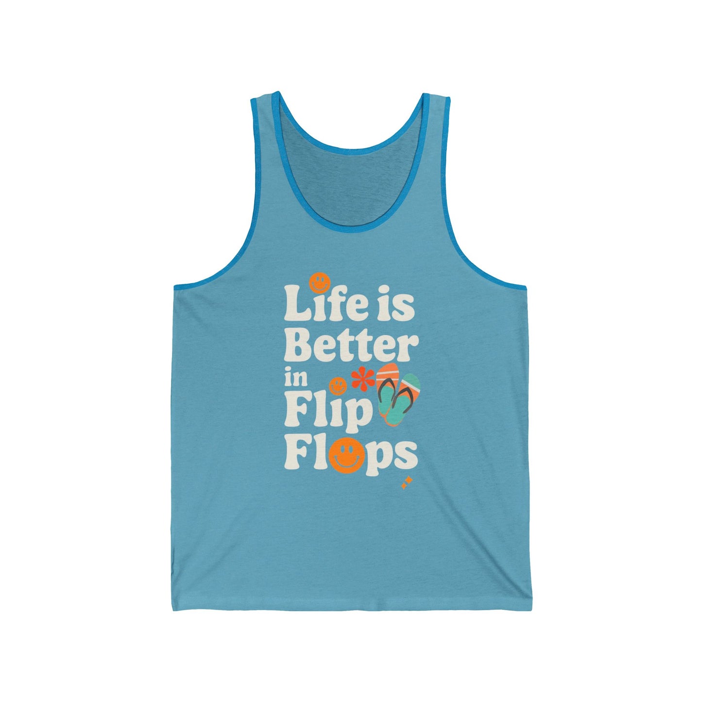 Life is Better in Flip Flops Unisex Jersey Tank