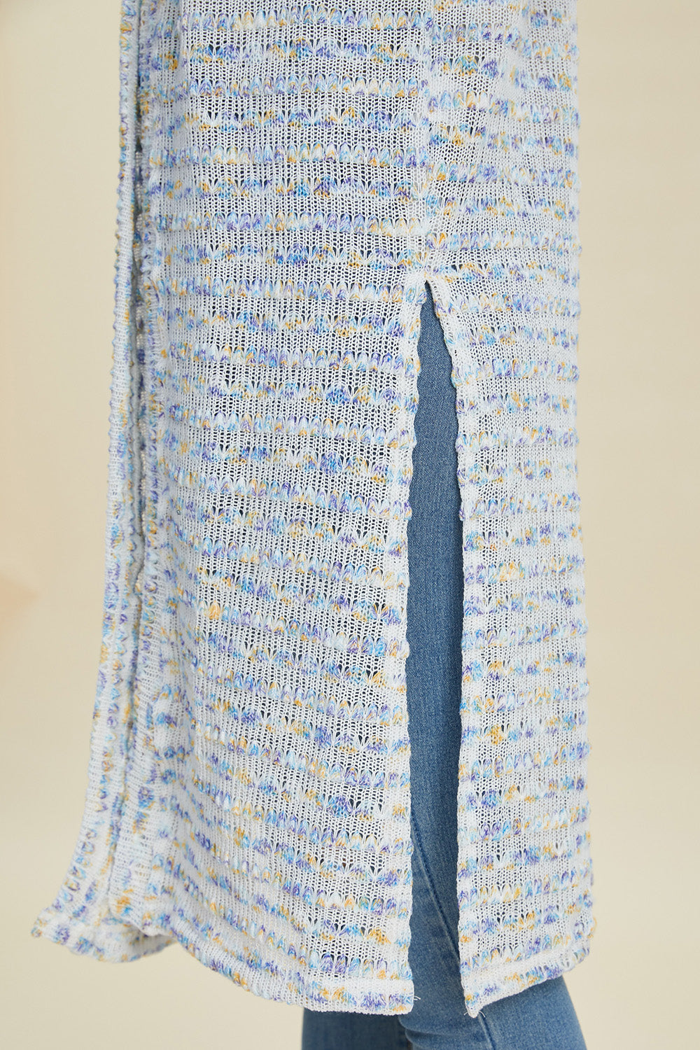 Open Front Longline Cardigan