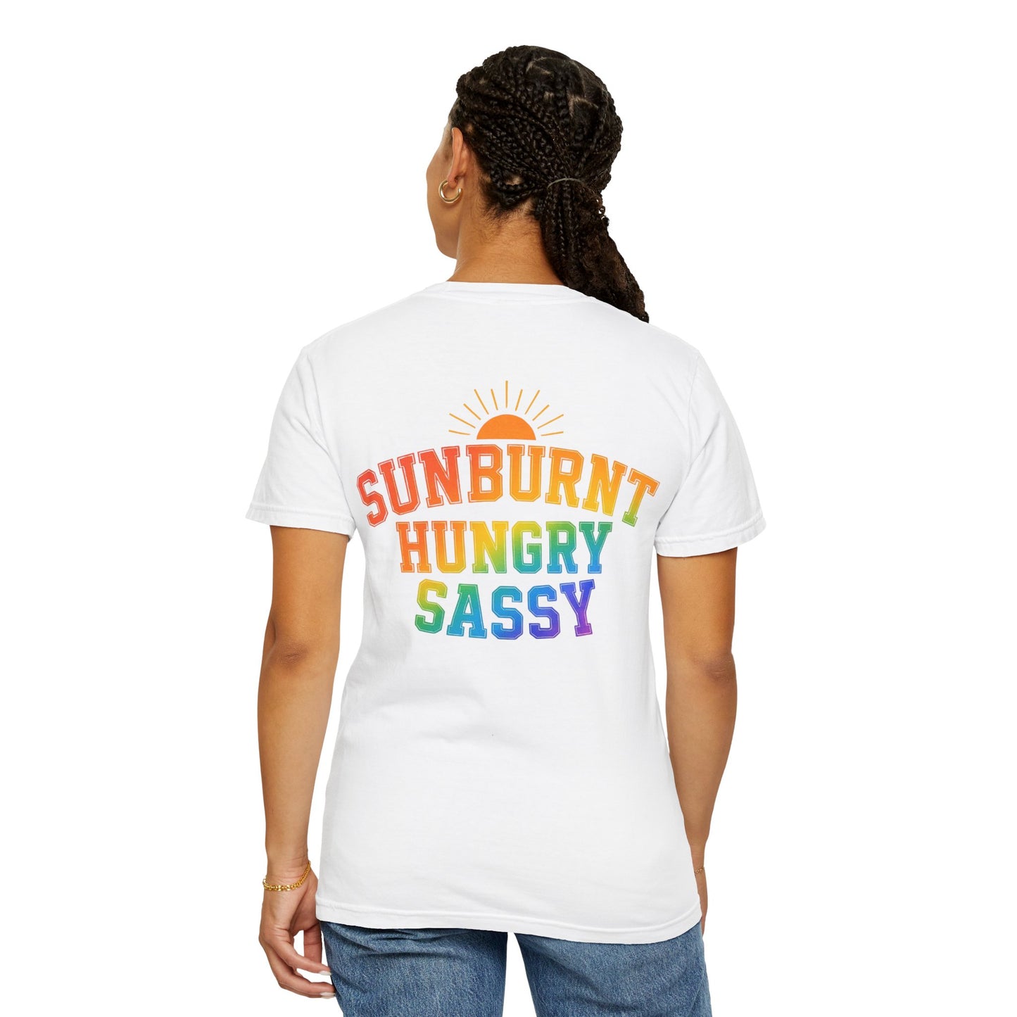 Sunburnt Hungry Sassy Garment-Dyed T-shirt