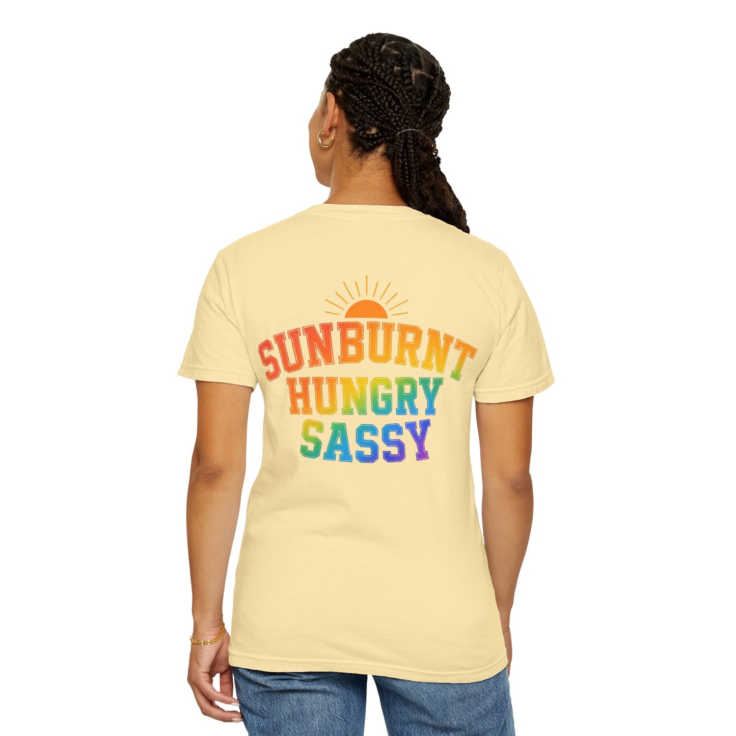 Sunburnt Hungry Sassy Garment-Dyed T-shirt