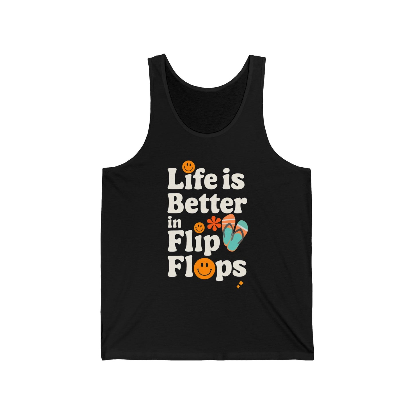 Life is Better in Flip Flops Unisex Jersey Tank