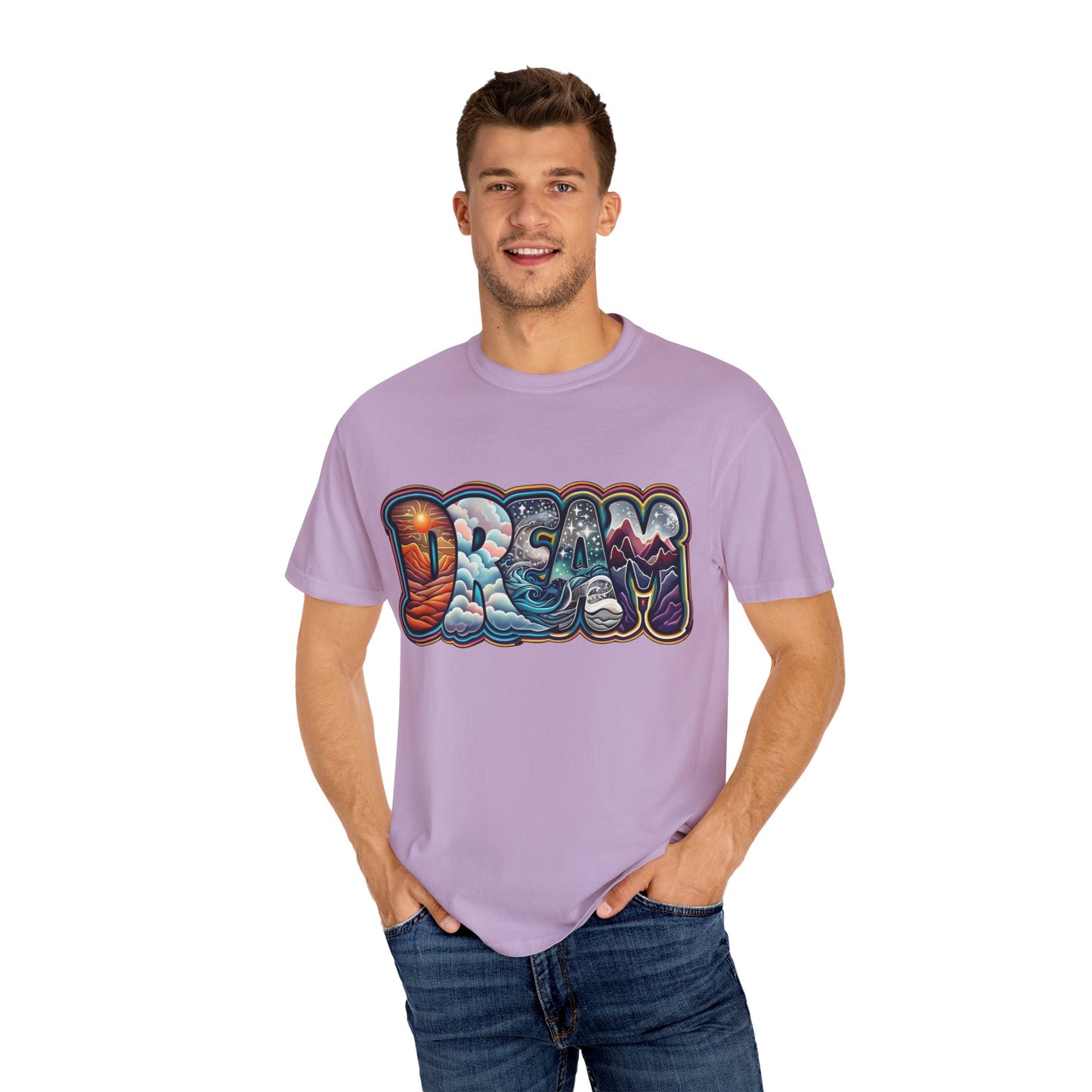 Dreamy Vibes Unisex Garment-Dyed T-Shirt