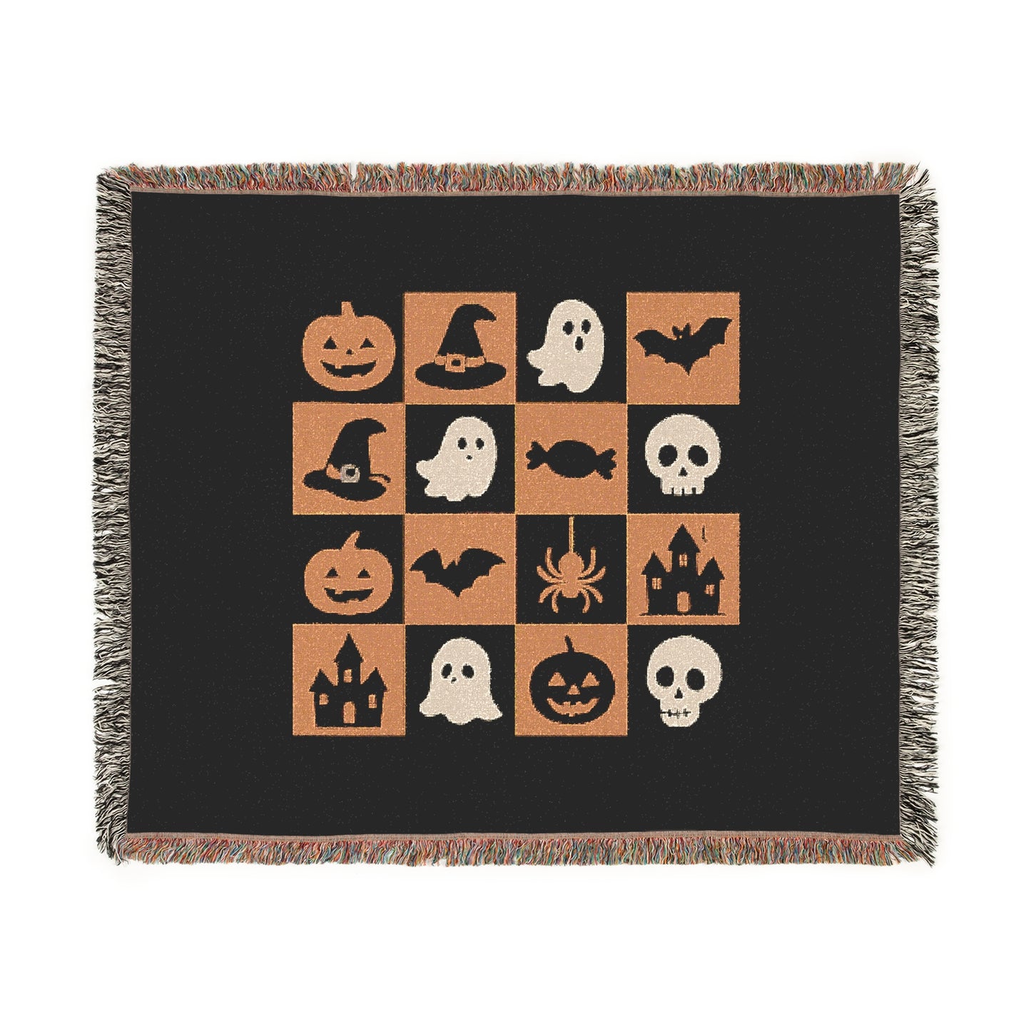 Halloween Themed Woven Blanket