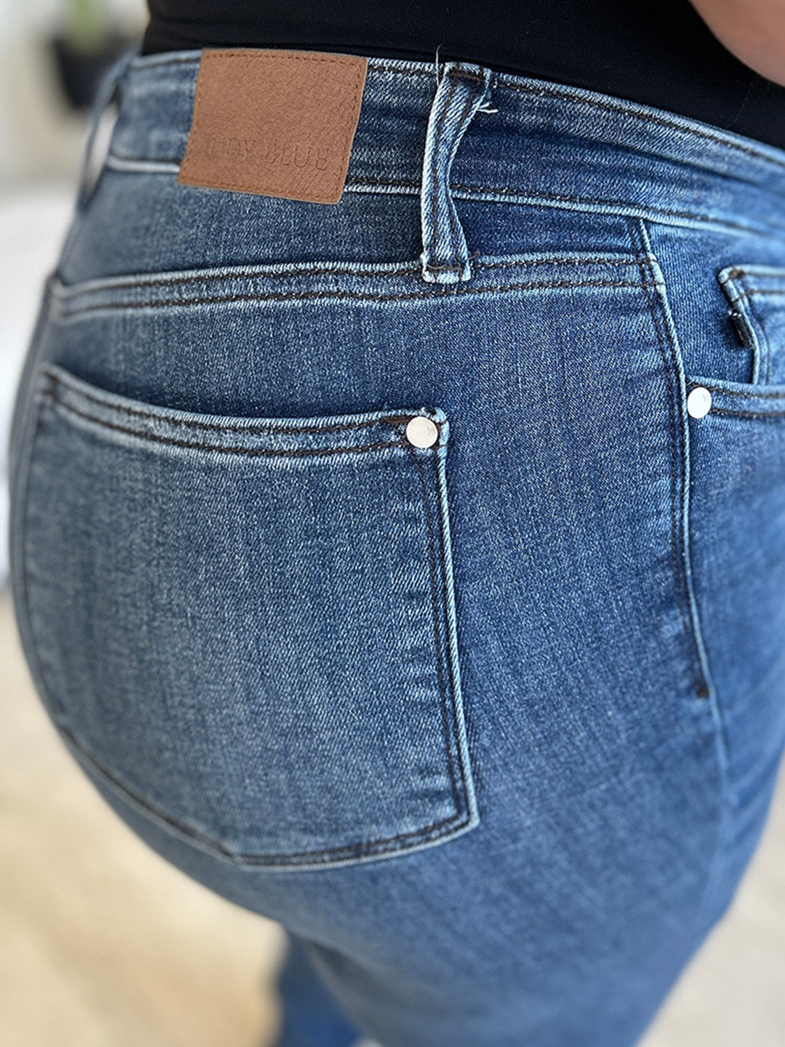 Gretchen Judy Blue High Waist Distressed Skinny Jeans
