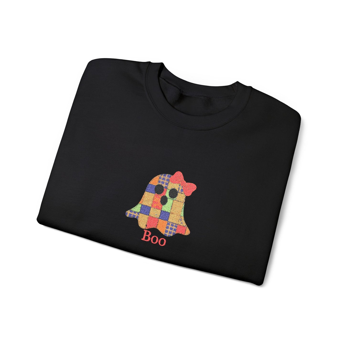 Boo Ghost Embroidery Unisex Heavy Blend™ Crewneck