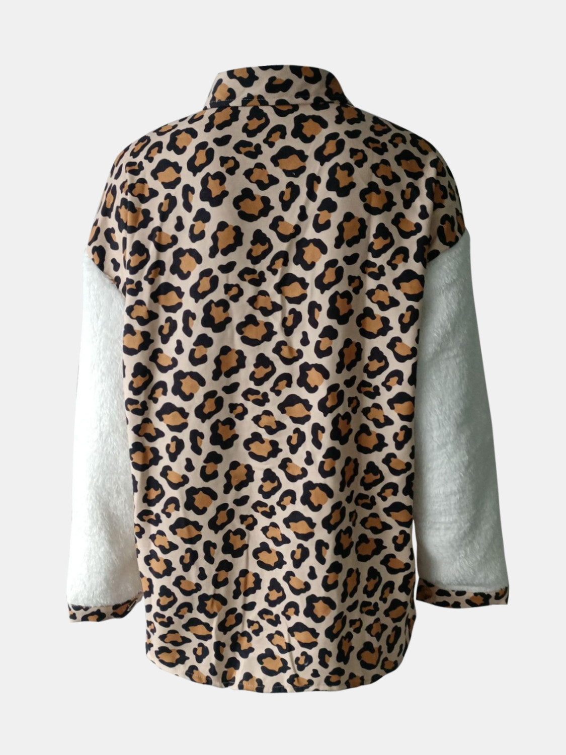 Fuzzy Button Up Long Sleeve