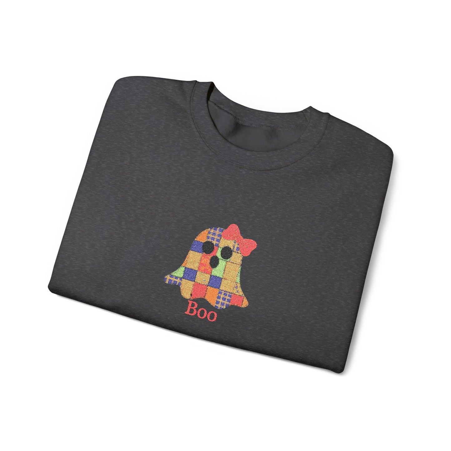Boo Ghost Embroidery Unisex Heavy Blend™ Crewneck