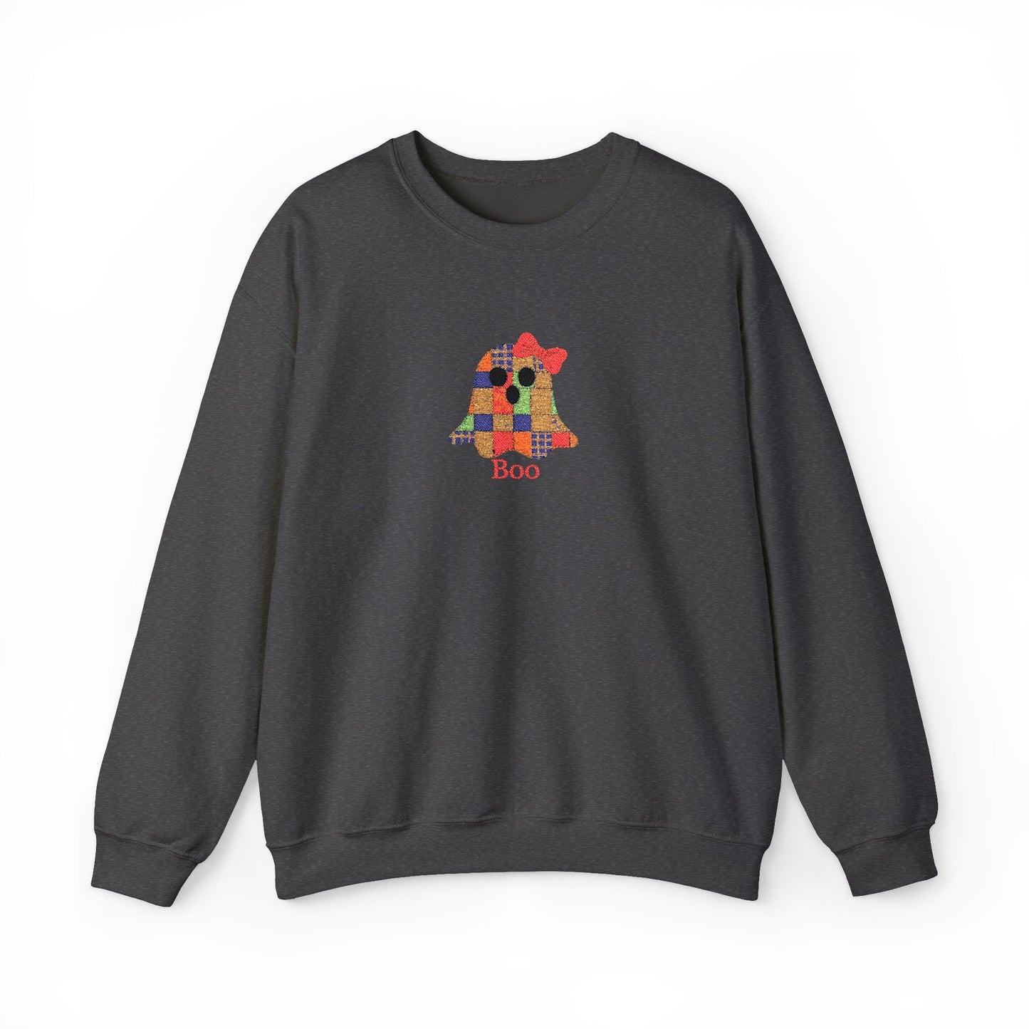 Boo Ghost Embroidery Unisex Heavy Blend™ Crewneck