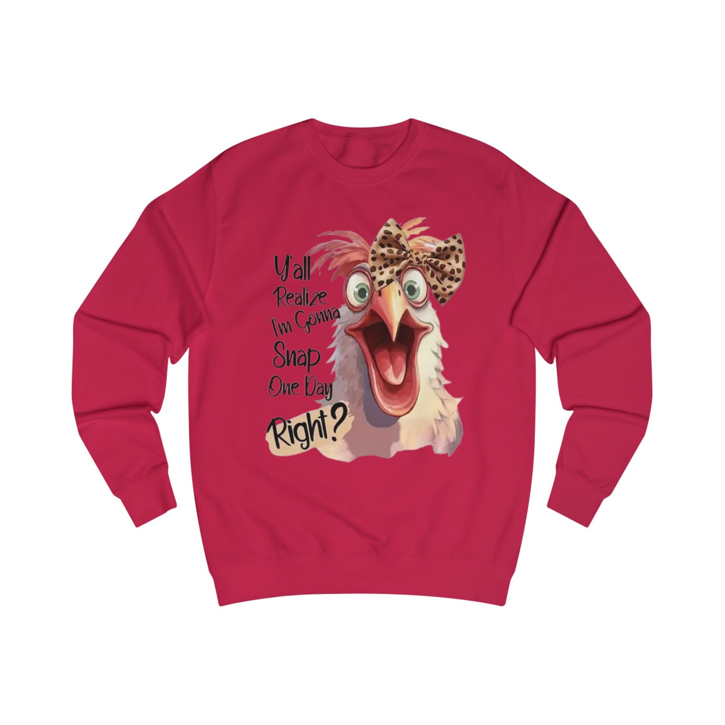 Funny Chicken Sweatshirt, Unisex