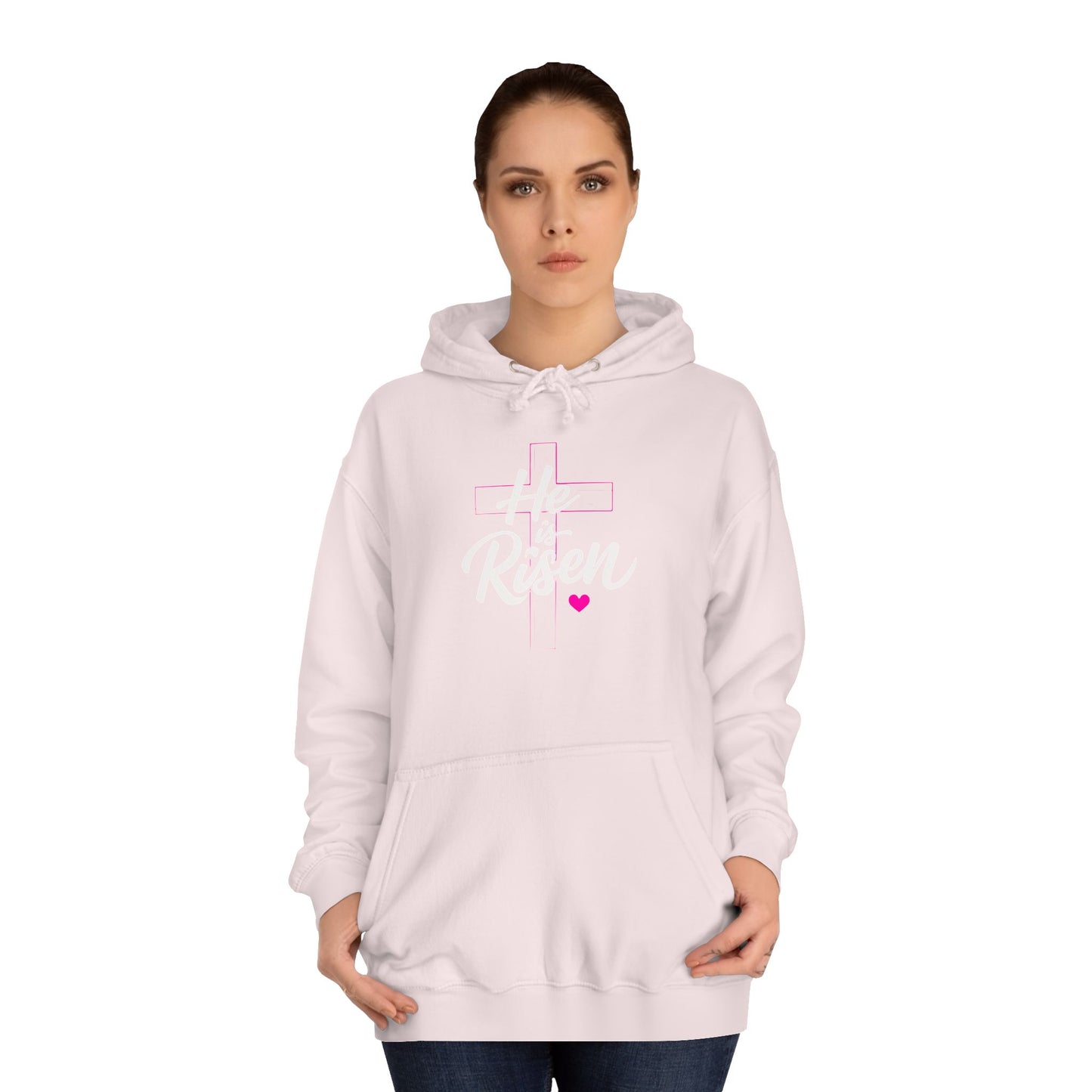 He is Risen Unisex College Hoodie