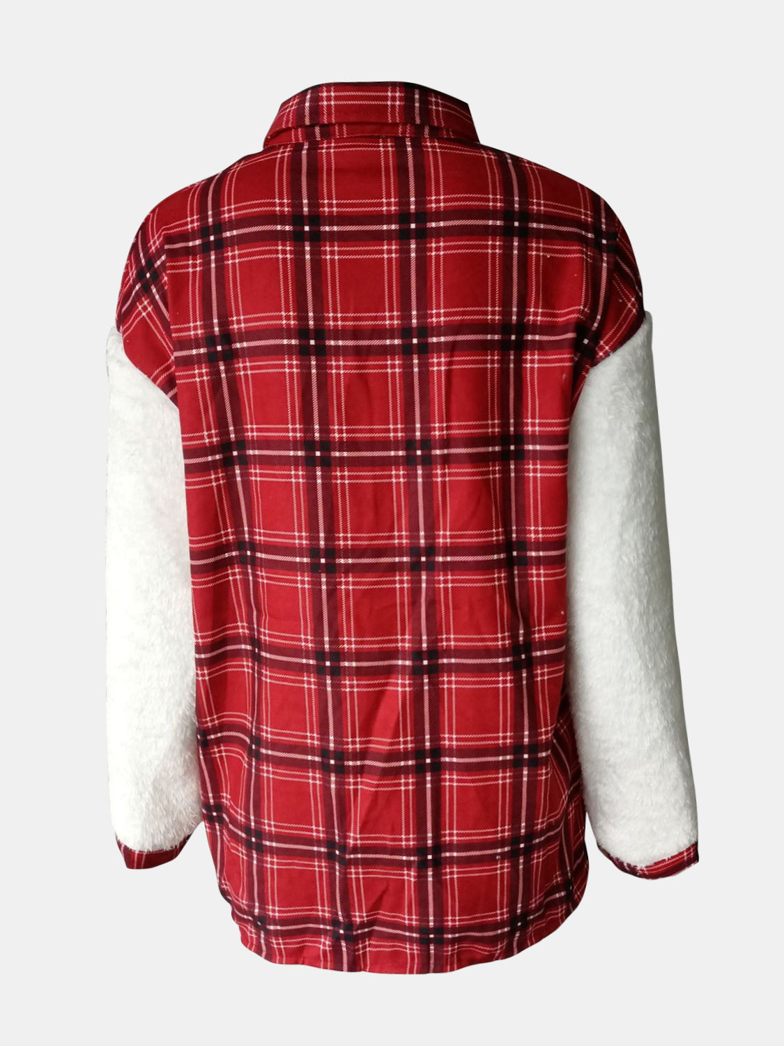 Fuzzy Button Up Long Sleeve