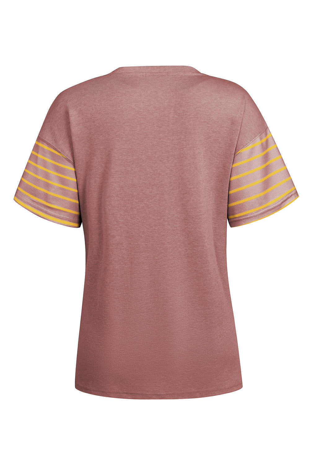 Striped Round Neck Short Sleeve T-Shirt