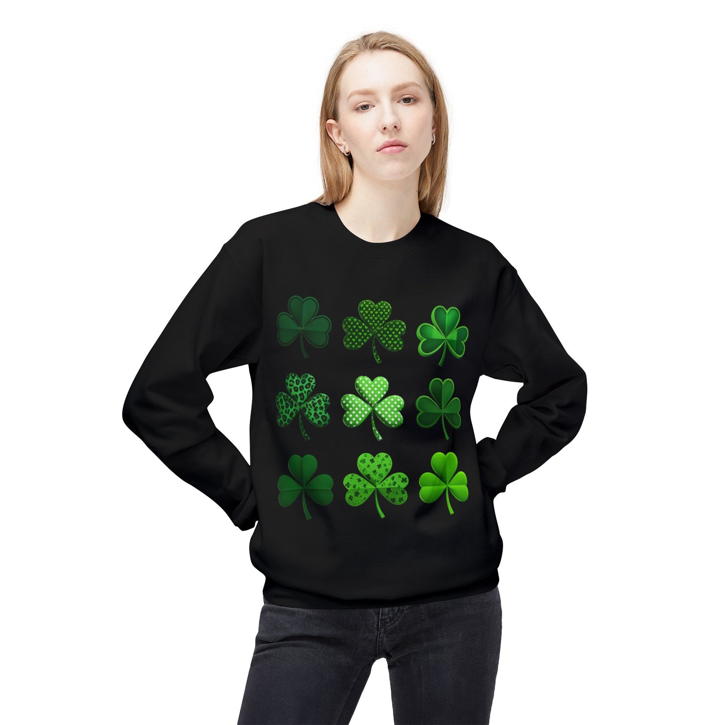 Clover Midweight Softstyle Fleece Crewneck Sweatshirt