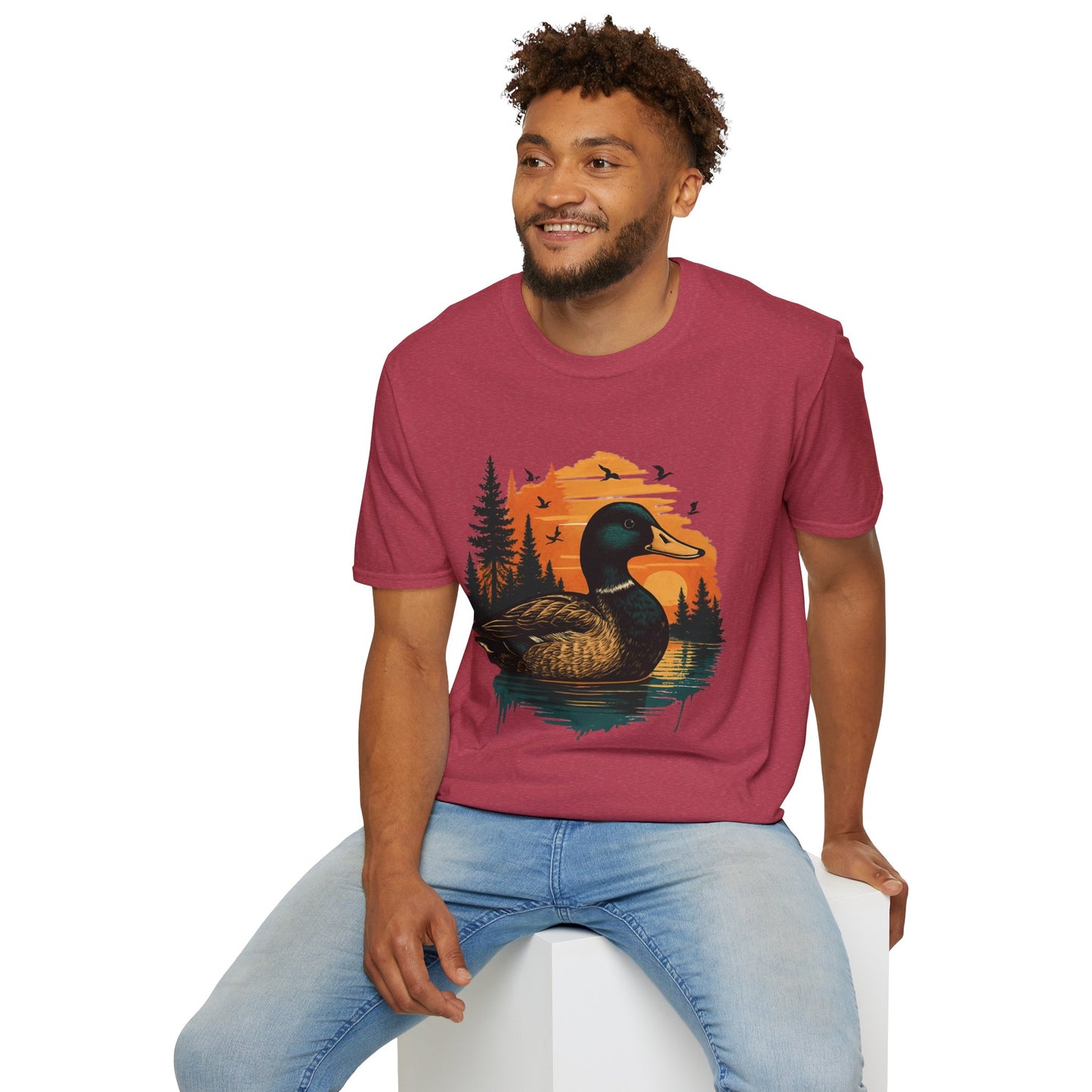 Duck Sunset Unisex Softstyle T-Shirt