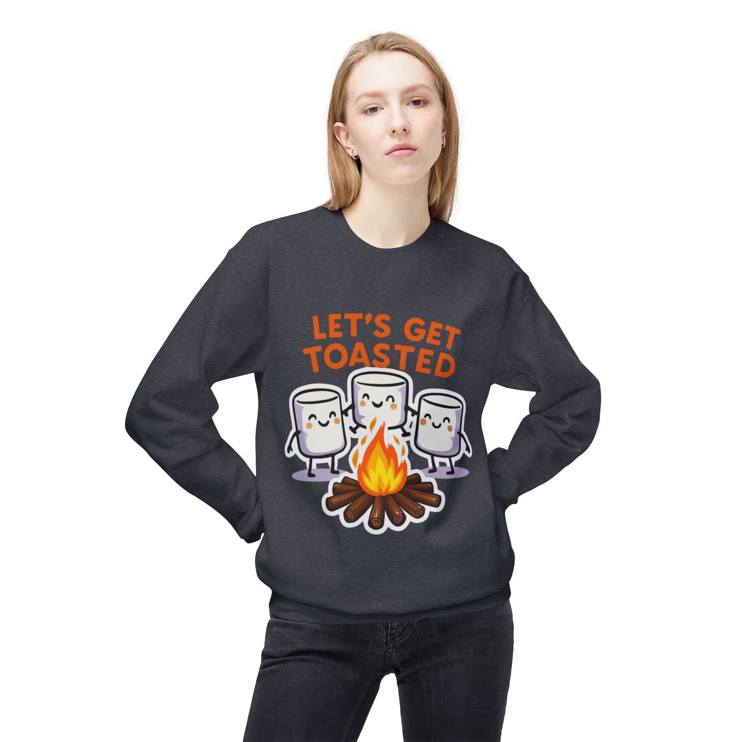 Let's Get Toasted Fleece Crewneck Sweatshirt