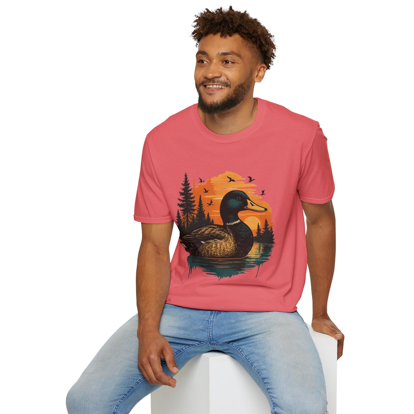 Duck Sunset Unisex Softstyle T-Shirt