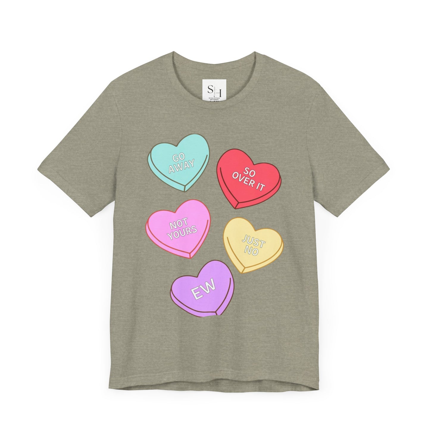 Anti-Valentine Unisex Jersey Short Sleeve Tee