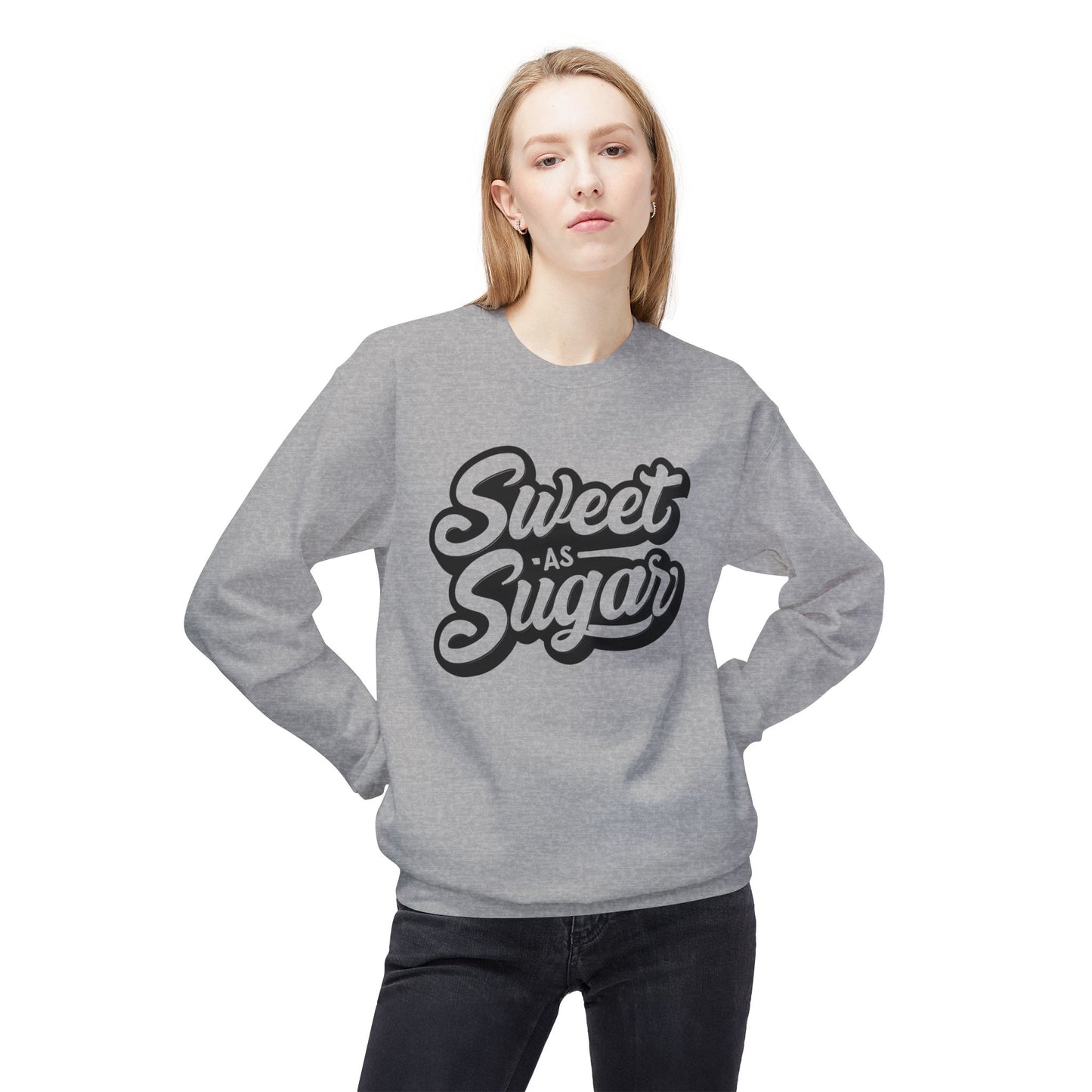 Sweet As Sugar Unisex Midweight Softstyle Fleece Crewneck Sweatshirt