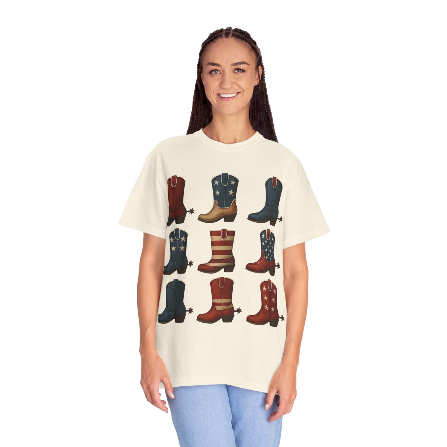 Americana Western Style Cowboy Boots Unisex T-Shirt