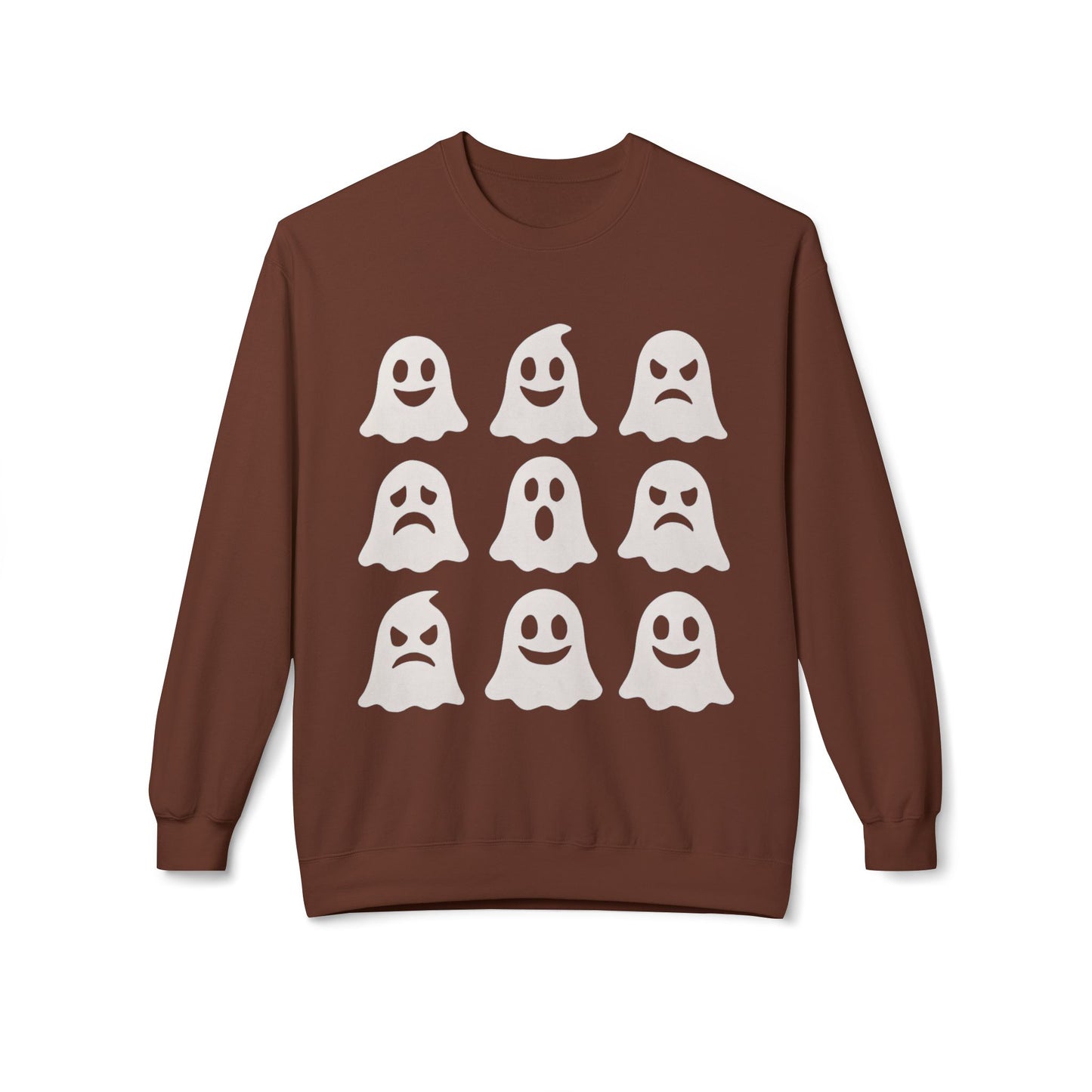 Ghostly Vibes Unisex Fleece Crewneck