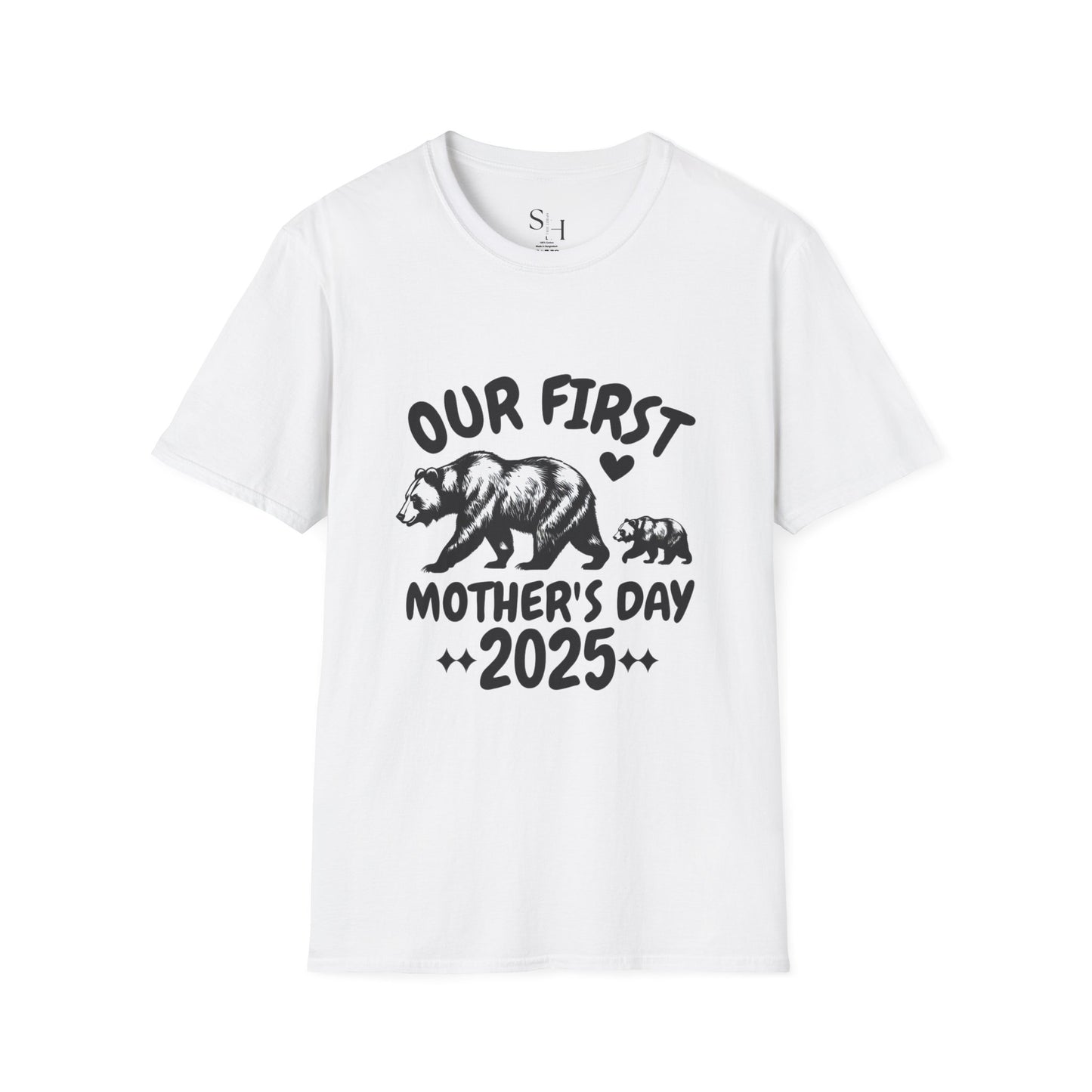 Our First Mother's Day 2025 Unisex Softstyle T-Shirt