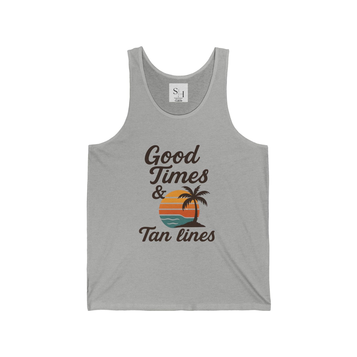 Good Times & Tan Lines Unisex Jersey Tank