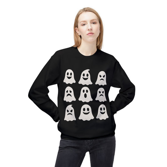 Ghostly Vibes Unisex Fleece Crewneck