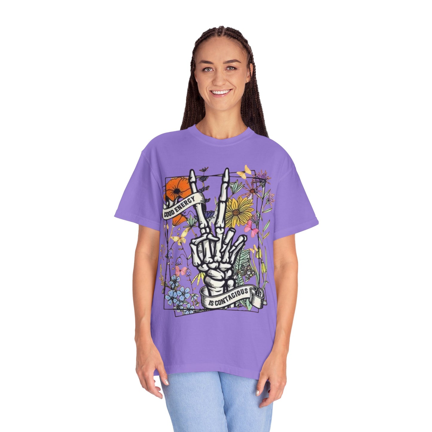 Good Vibes Skeleton Unisex Graphic Tee