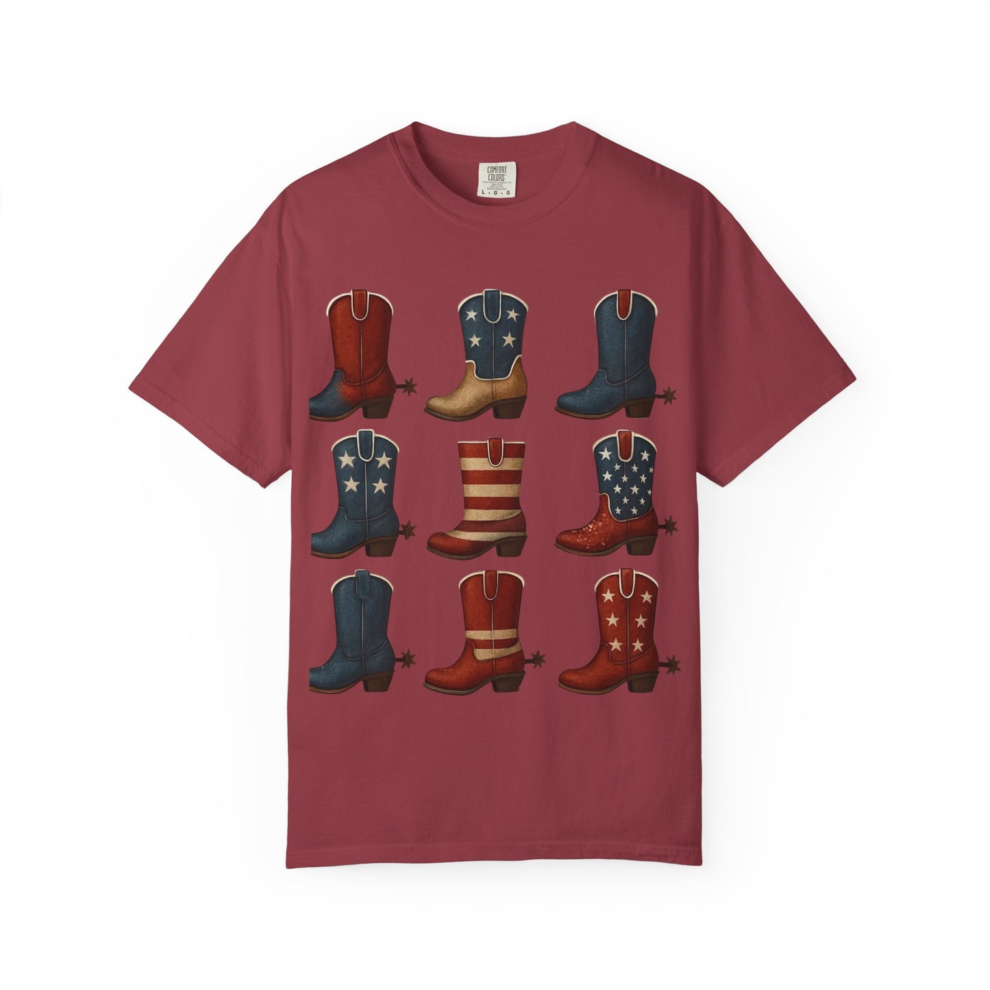 Americana Western Style Cowboy Boots Unisex T-Shirt