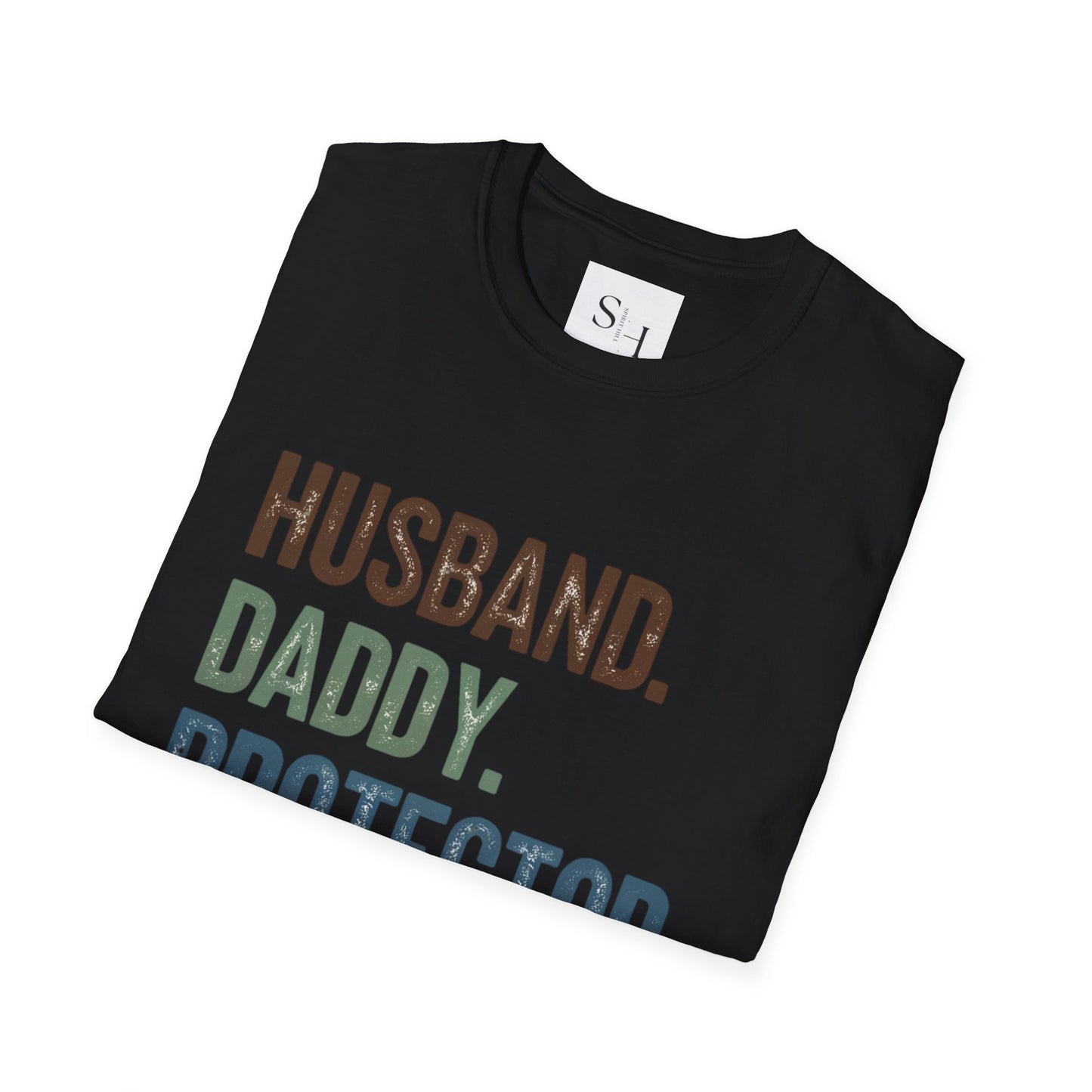 Husband Daddy Protector Hero T-Shirt - Unisex Softstyle Tee
