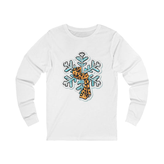 Leopard Snowflake Long Sleeve Tee