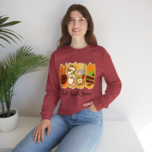 Fall Apple Yums Crewneck Sweatshirt