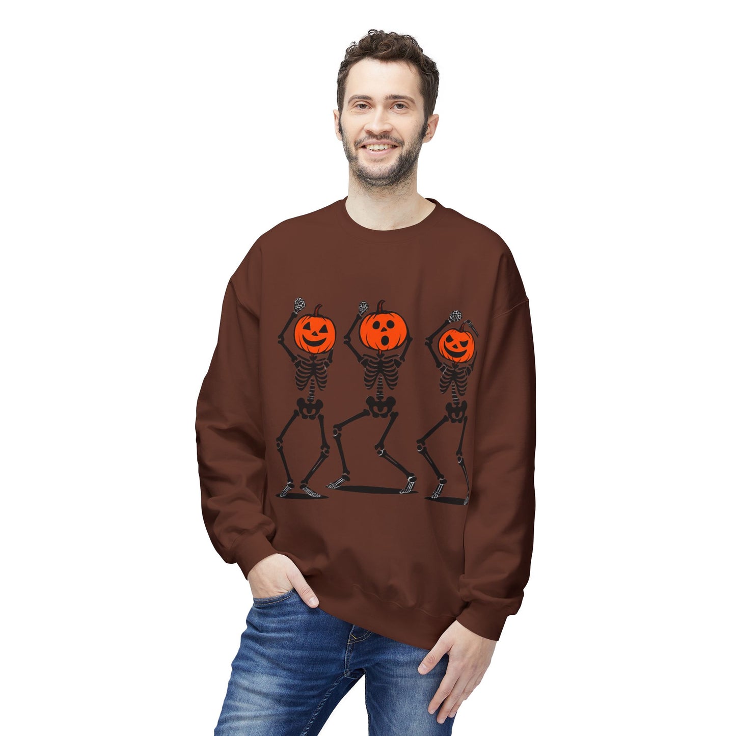 Spooky Skeleton Crewneck Sweatshirt