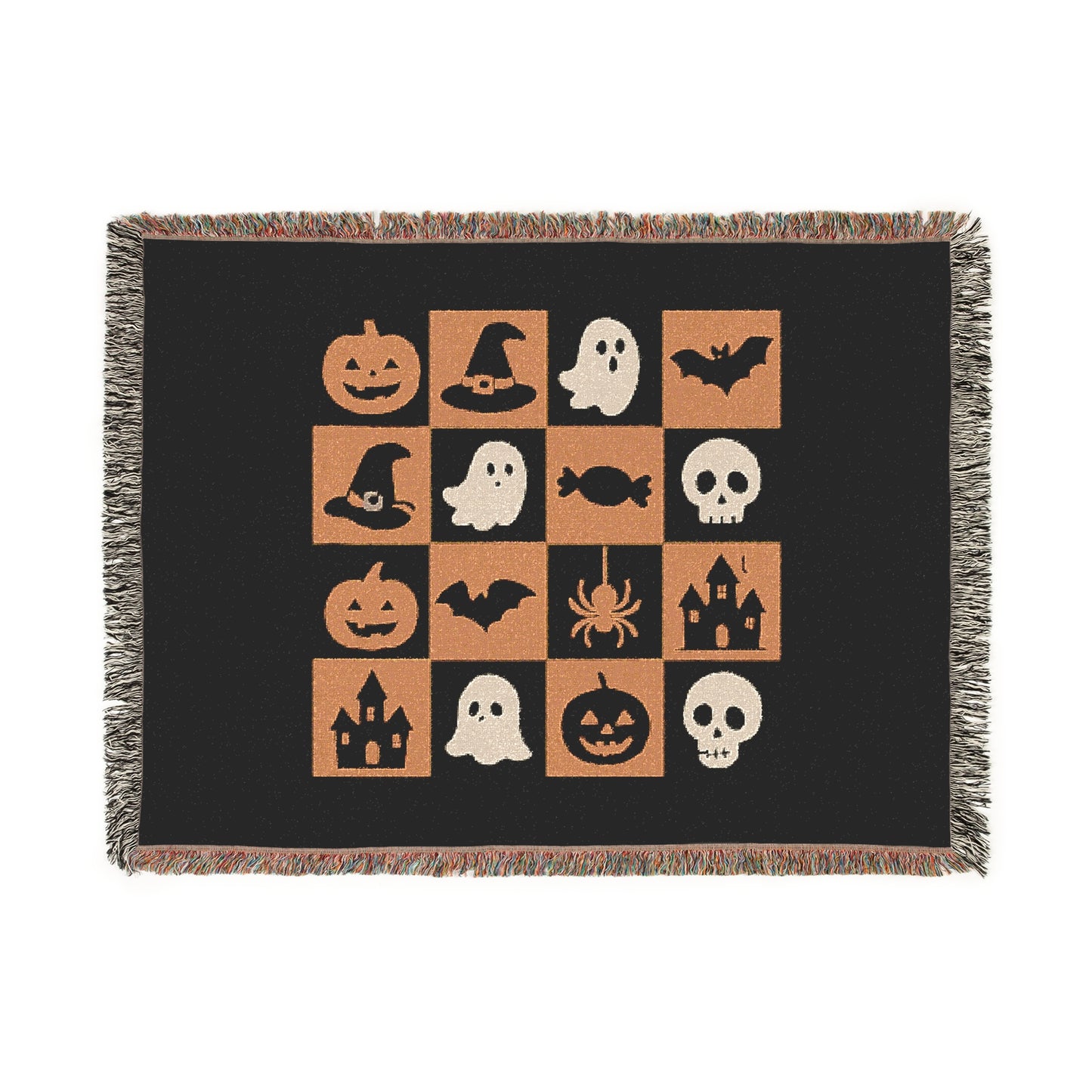 Halloween Themed Woven Blanket