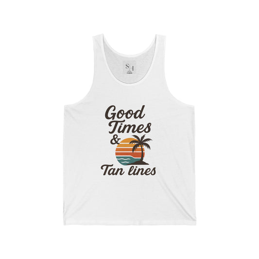 Good Times & Tan Lines Unisex Jersey Tank