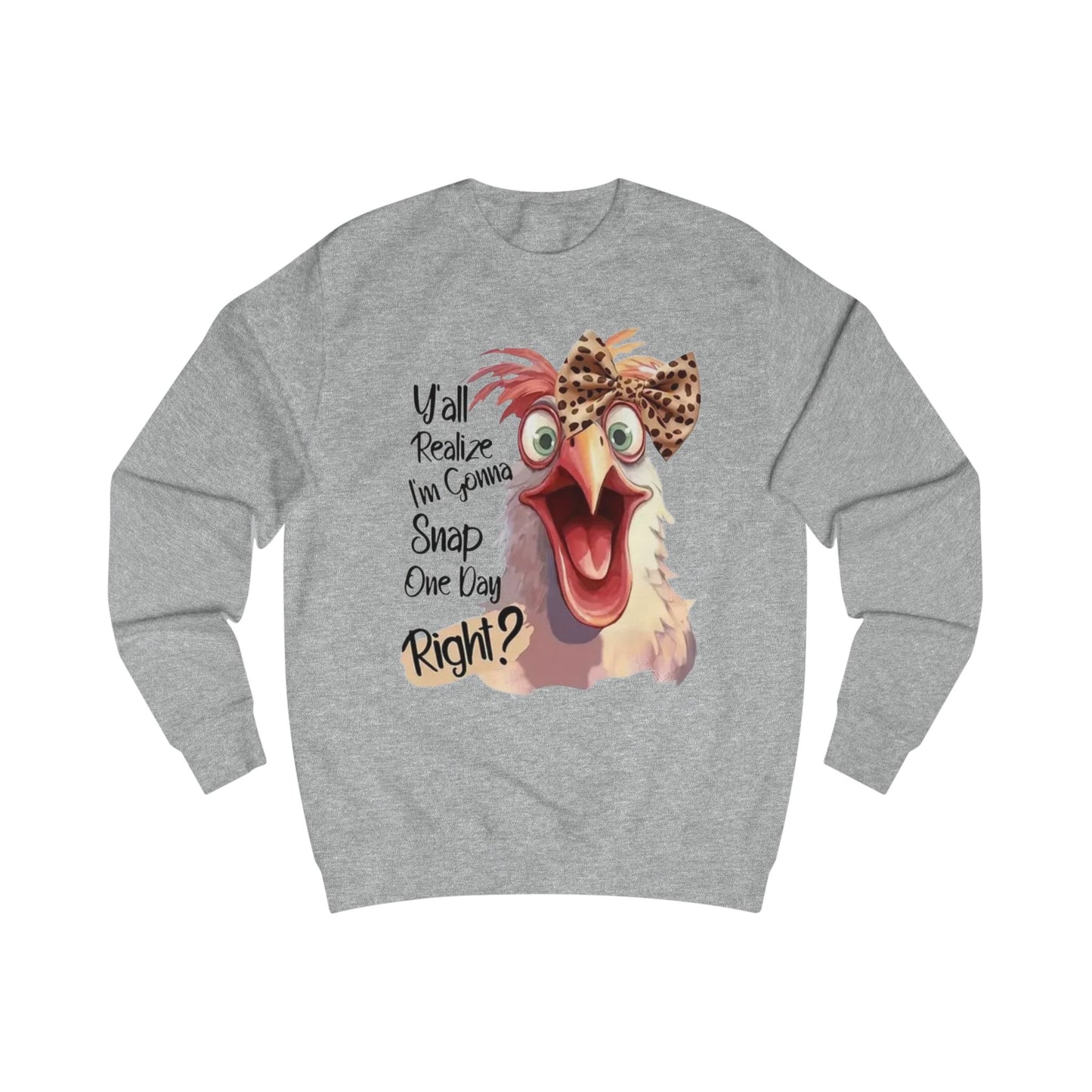 Funny Chicken Sweatshirt, Unisex