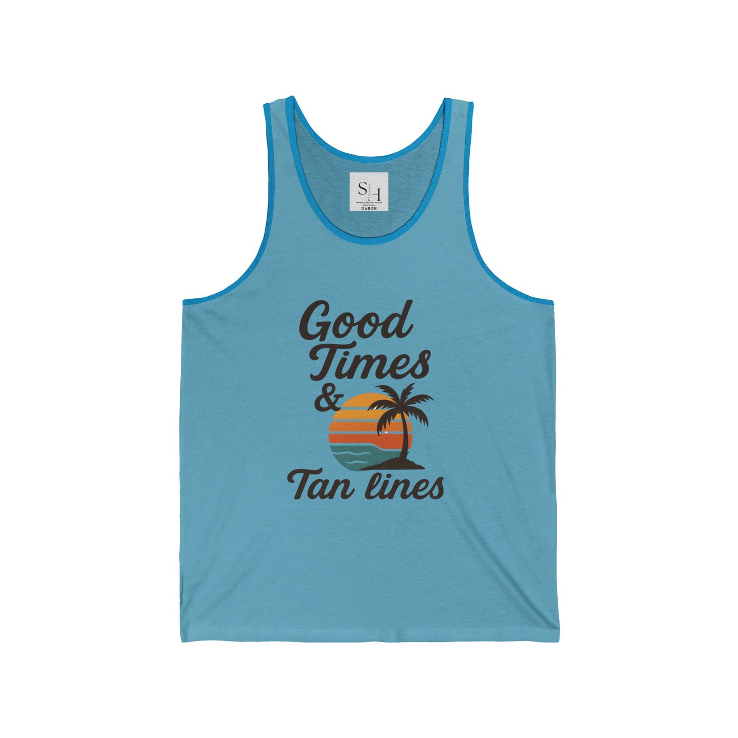 Good Times & Tan Lines Unisex Jersey Tank