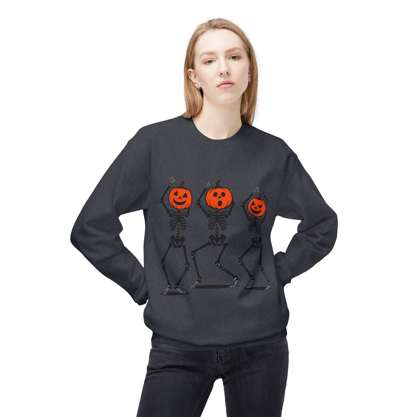 Spooky Skeleton Crewneck Sweatshirt