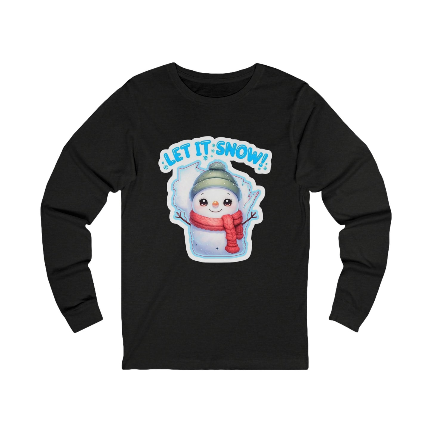 LET IT SNOW - WISCONSIN Long Sleeve Tee