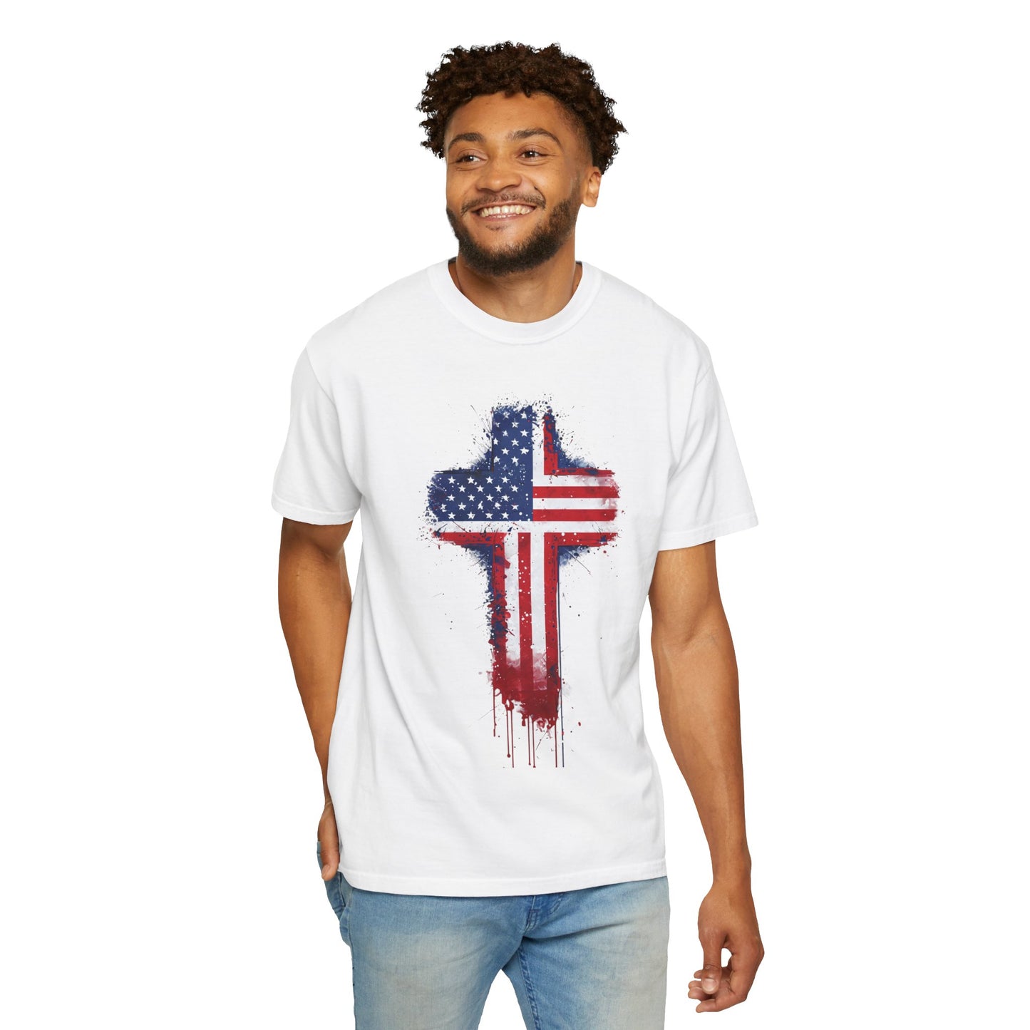 American Flag Cross T-Shirt
