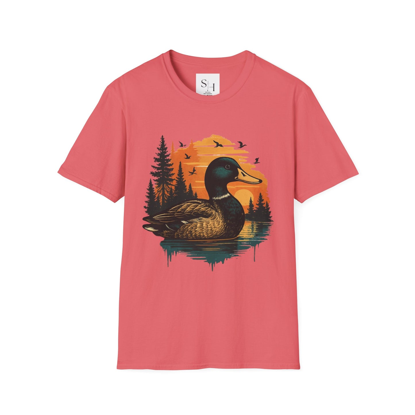 Duck Sunset Unisex Softstyle T-Shirt