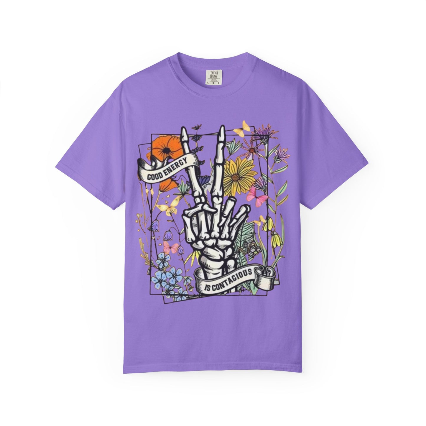 Good Vibes Skeleton Unisex Graphic Tee