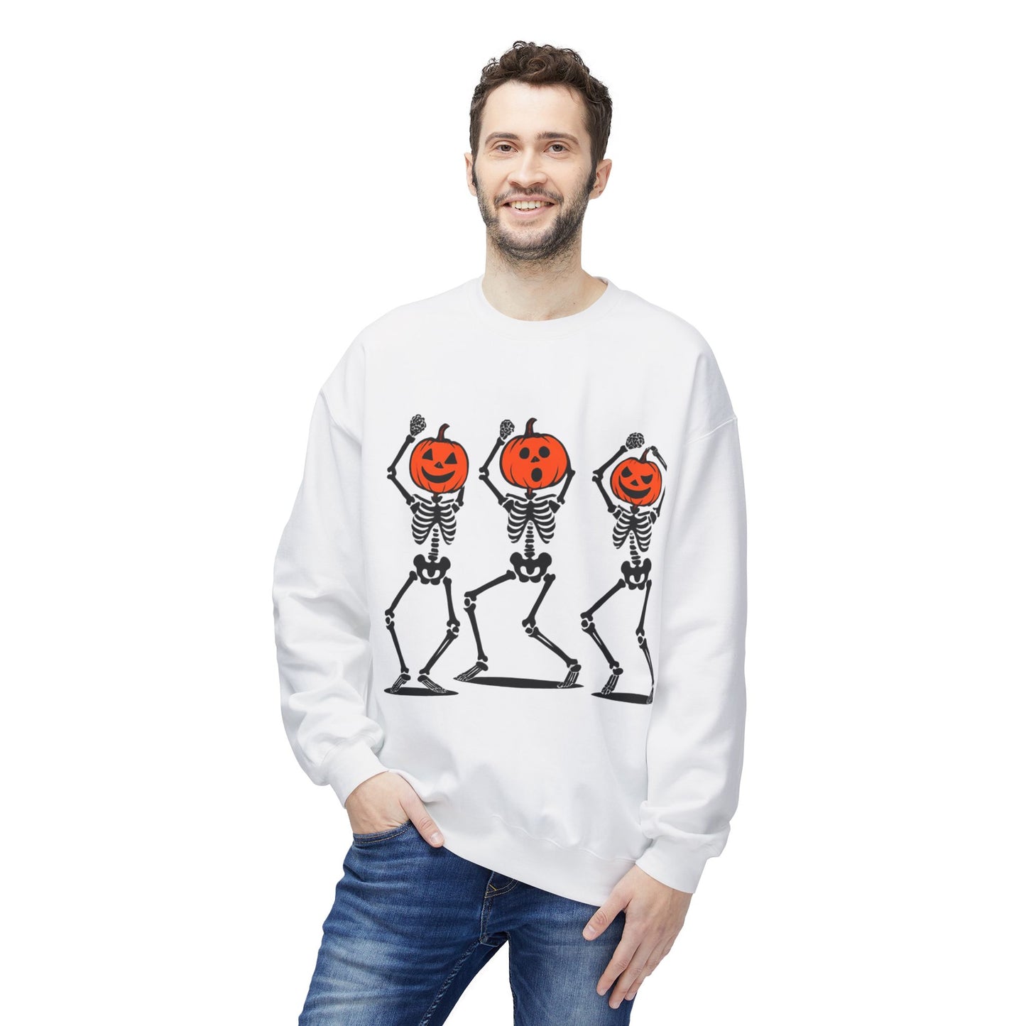 Spooky Skeleton Crewneck Sweatshirt
