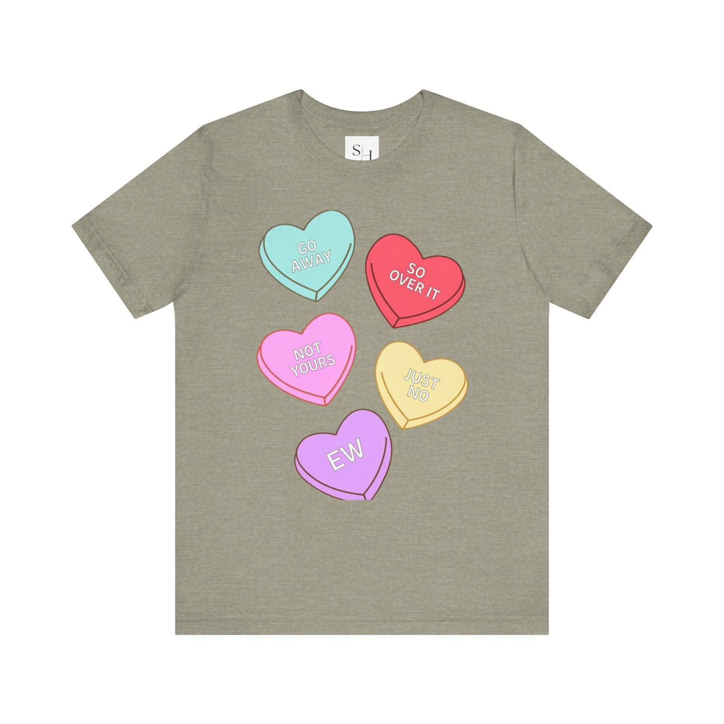 Anti-Valentine Unisex Jersey Short Sleeve Tee