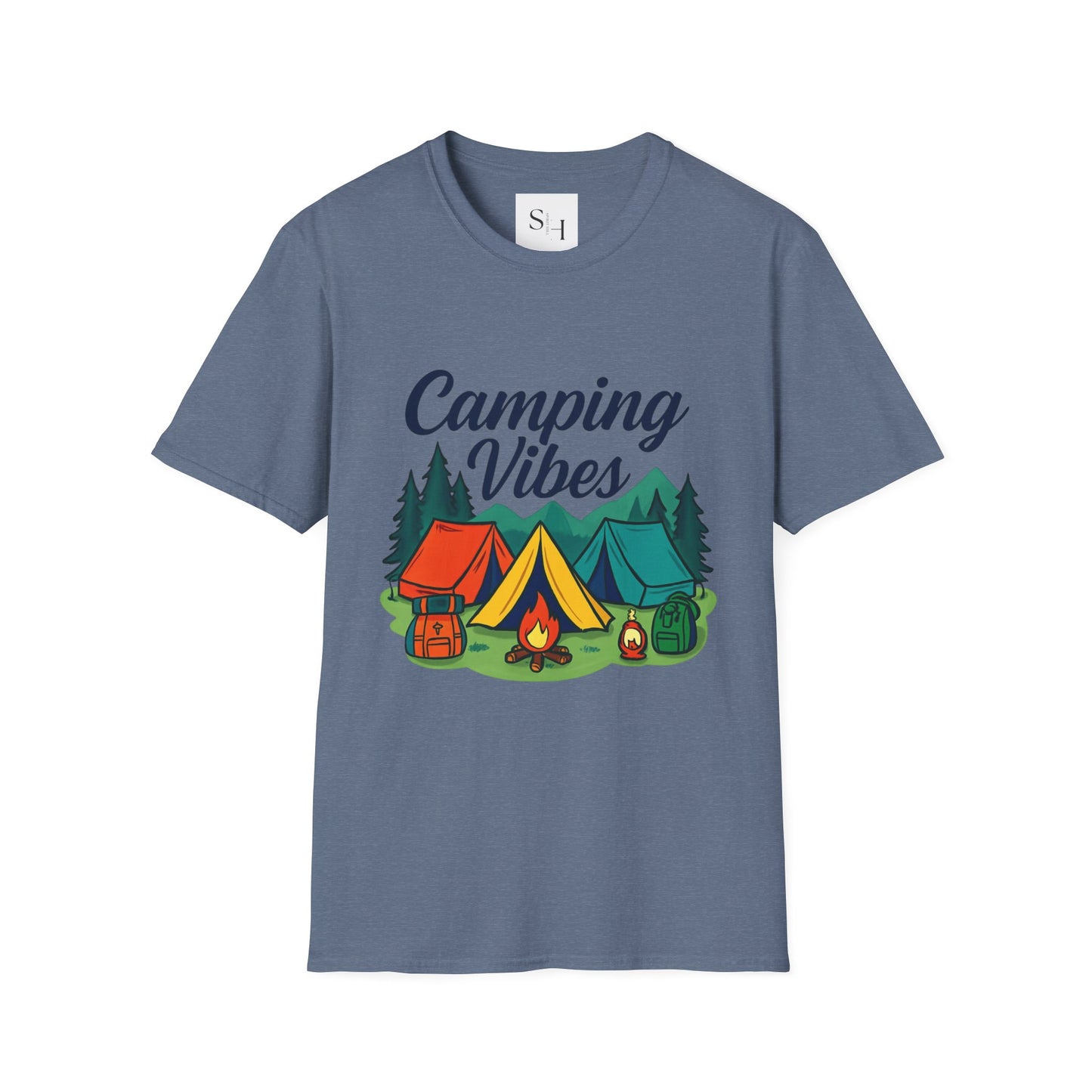 Camping Vibes Unisex Softstyle T-Shirt