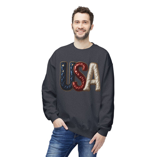 USA Fleece Crewneck Unisex Sweatshirt