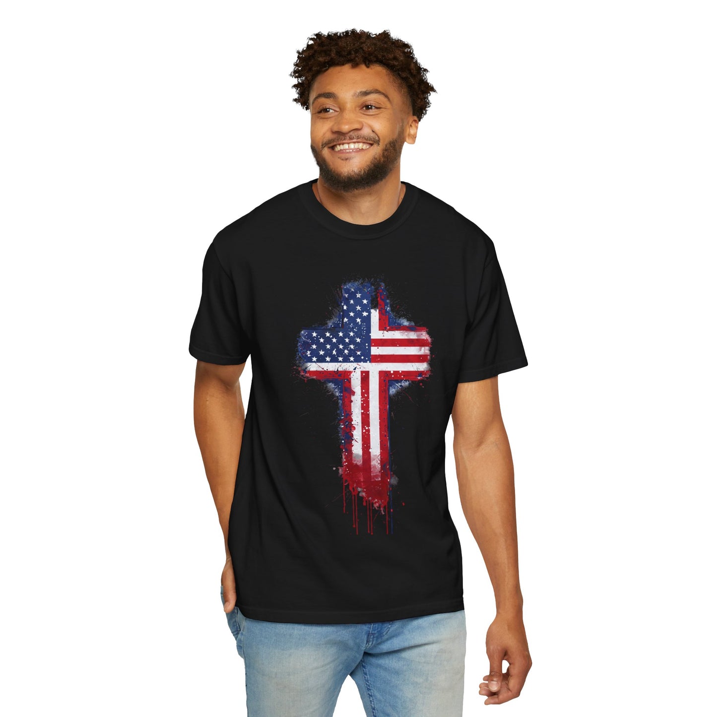 American Flag Cross T-Shirt