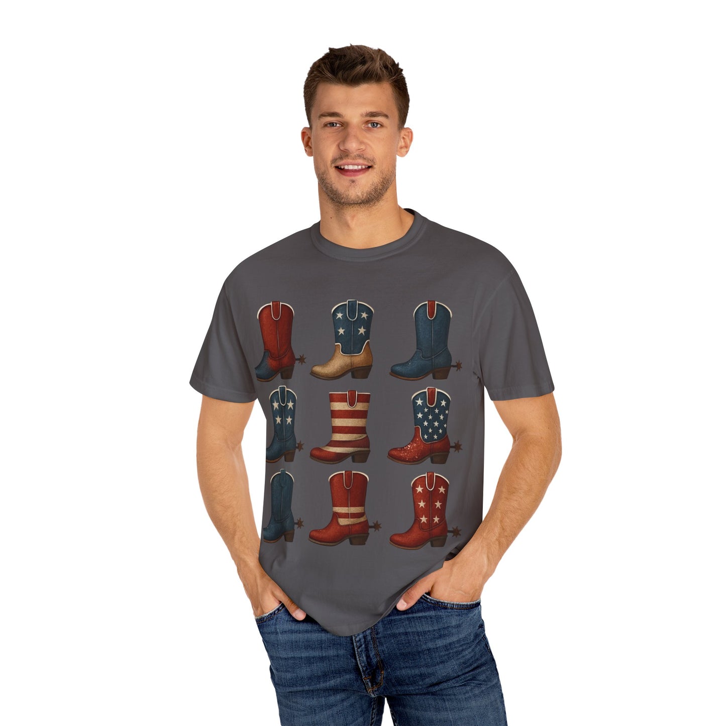 Americana Western Style Cowboy Boots Unisex T-Shirt