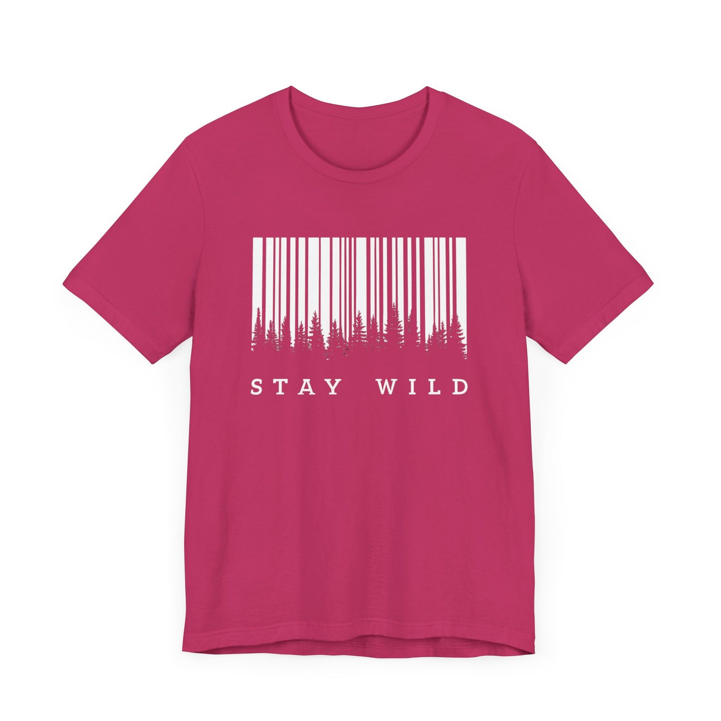 Stay Wild Trees Unisex Jersey Short Sleeve Tee