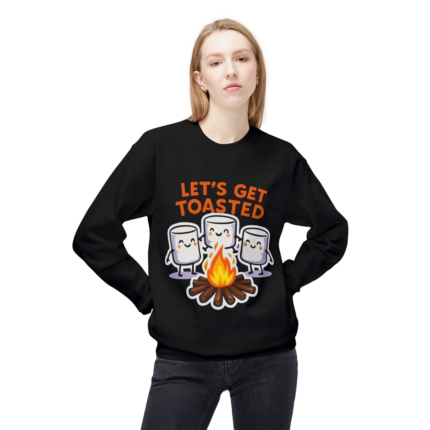 Let's Get Toasted Fleece Crewneck Sweatshirt